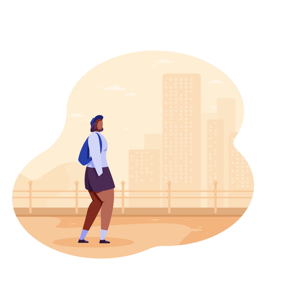 tourist city buildings